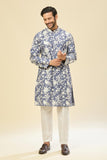 Azure Blue Embroidered Kurta Set