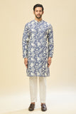 Azure Blue Embroidered Kurta Set