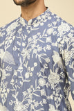 Azure Blue Embroidered Kurta Set