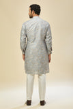 Powder Blue Printed Kurta Set