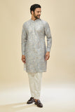 Powder Blue Printed Kurta Set