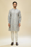 Powder Blue Printed Kurta Set