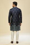 Royal Blue Embroidered Kurta Set 3