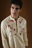 WILD FLOWERS - HAND EMBROIDERED DESIGNER KURTA