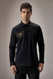 CHAMPANGE BUTIERFLY - HAND EMBROIDERED DESIGNER SHIRT