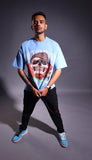 KANDY BLUE SKULL X ROSE TSHIRT