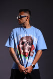 KANDY BLUE SKULL X ROSE TSHIRT