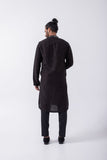 BLACK HALF MIRROR EMBRIODERY KURTA SET