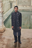 Criss Cross Front Open Sherwani