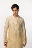 LIGHT YELLOW OMBRE DIAMOND EMBROIDERED KURTA SET