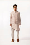 BLUSH PINK HEAVY EMBROIDERED BUNDI WITH KURTA SET