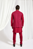 Short bandi set with kurta and slim pant