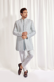 Achkan with under kurta and slim pant