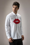 LIPS- HAND EMBROIDERED DESIGNER SHIRT