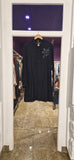 Black Pashmina kurta with resham embroidered Boota on chest