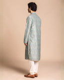 Sage Printed Mirror Work Kurta