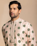 Blush Geometric Flowers Kurta Set