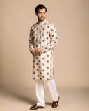 Blush Geometric Flowers Kurta Set
