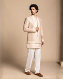 Blush Embroidered Shrug Set