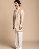 Blush Embroidered Shrug Set