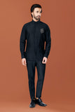 Black shirt with  zari motif