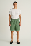 Embroidered Shorts- Sage