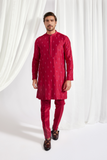 Short bandi set with kurta and slim pant