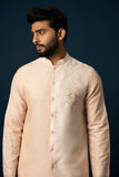 APRICOT STITCHLINES KURTA SET