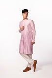 LILAC TIE DYE MIRROR KURTA SET