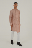 Layered Silk Kurta Set