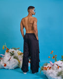 Armhole Panel Fringed Trouser