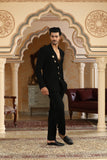 gold coins black suit set