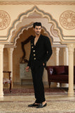gold coins black suit set