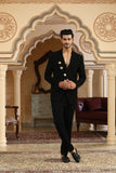 gold coins black suit set