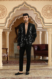 Heaven embroidered suit set
