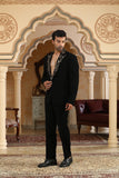gold vines embroidered suit set