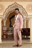 serpents charm linen  embroidered suit set
