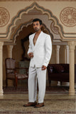 classic white italian suit set