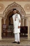 rajphool hand embroidered textured indo set