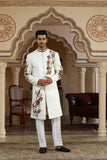 rajphool hand embroidered textured indo set