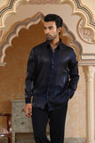 van raj embroidered short open jacket set