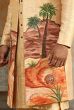 desert handpainted and embroiderd open jacket set