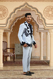 blue lily dual tone suit set