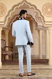 blue lily dual tone suit set