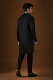 MIRROR KNOT - HAND EMBROIDERED DESIGNER KURTA - BLACK