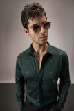 HEART ALLOVER - HAND EMBROIDERED DESIGNER SHIRT