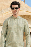 Pearl grey  knights Kurta