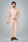 Old Rose Jodhpuri Coat with forts embroidery.