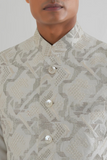 Criss Cross Embroidered Jawahar Jacket