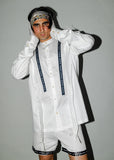 Gathered Suspender Shirt